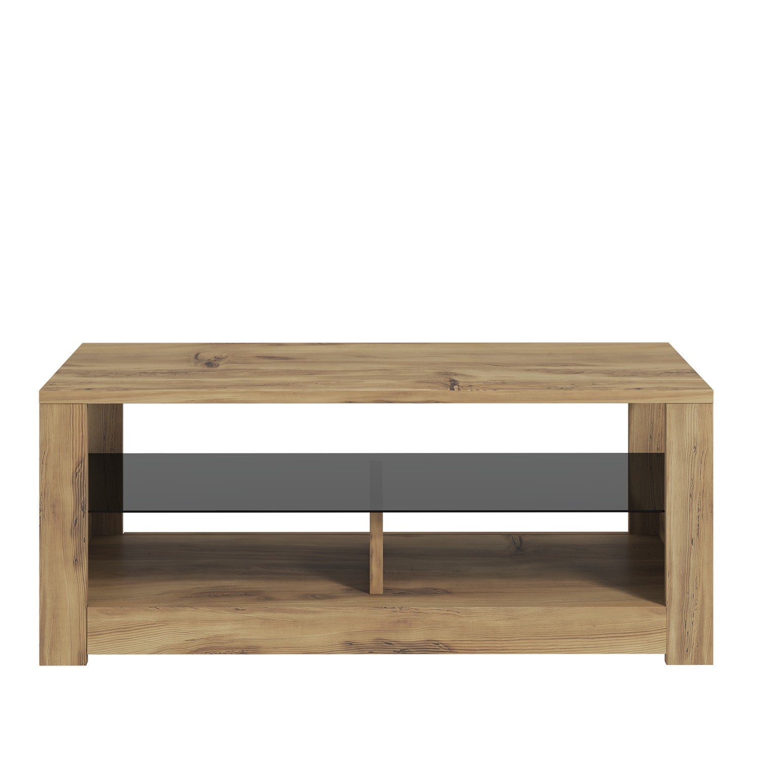 Mesa de Centro – 90cm x 37cm x 45cm – Carvalho – Painéis de partículas revestidos a melamina