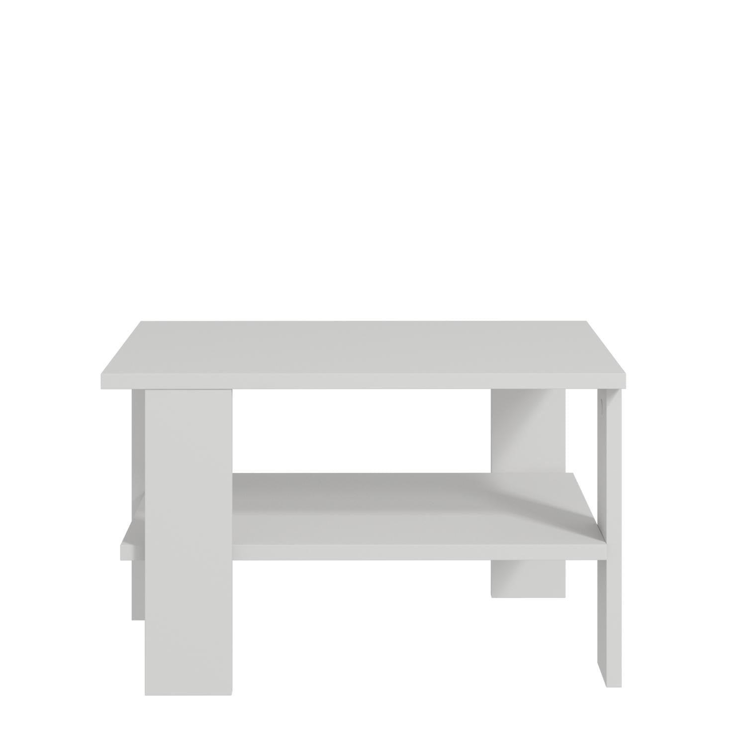 Mesa de Centro – 60cm x 37cm x 45cm – Branco – Painel de Partículas