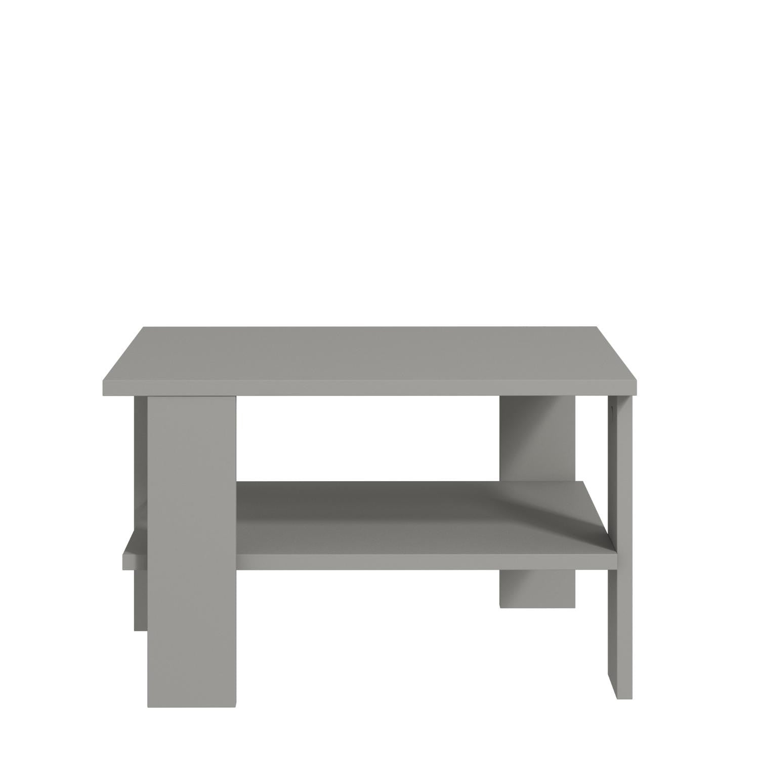 Mesa de Centro – 60cm x 37cm x 45cm – Cinza – Painel de partículas revestido a melamina