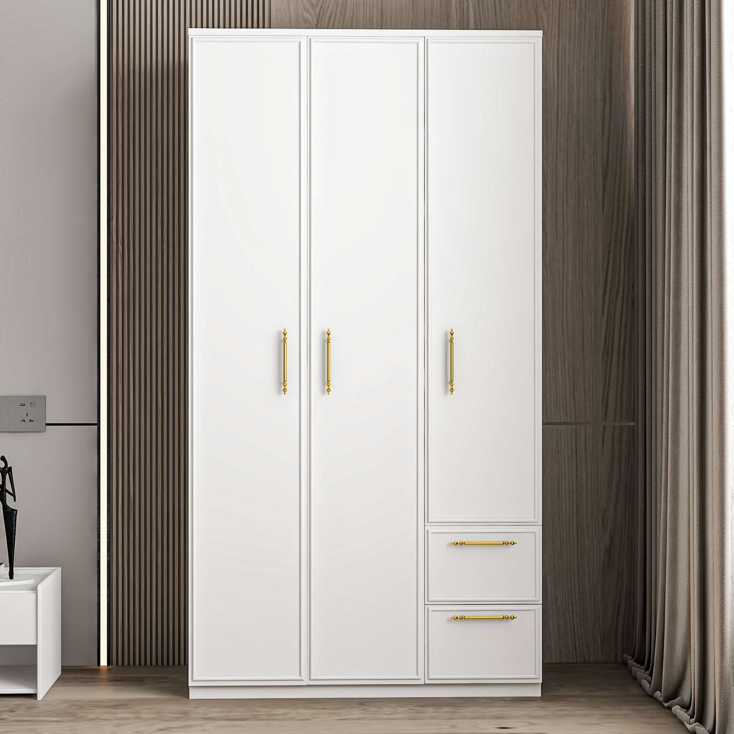 Guarda-roupa – 90 cm x 171,8 cm x 45 cm – Branco – MDF