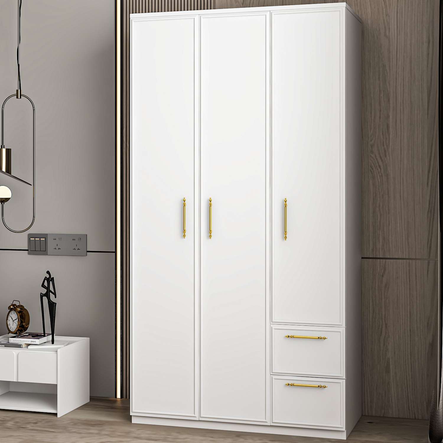 Guarda-roupa – 90 cm x 171,8 cm x 45 cm – Branco – MDF