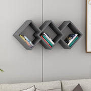 Prateleira de parede – 102 cm x 42 cm x 20 cm – Antracite – Melamina