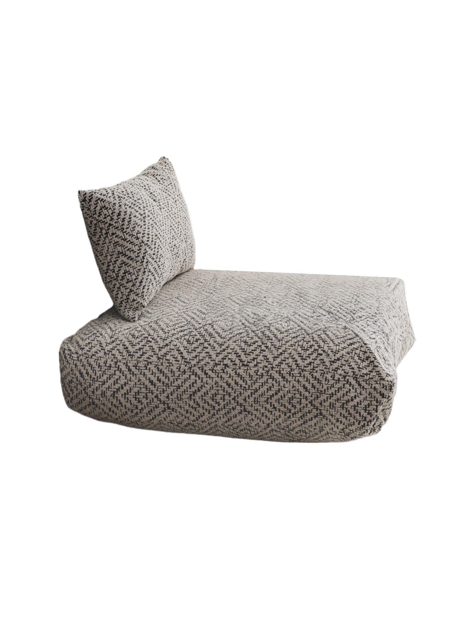Almofada – 70 cm x 27 cm x 70 cm – Cinza – Tecido 100% TEDDY