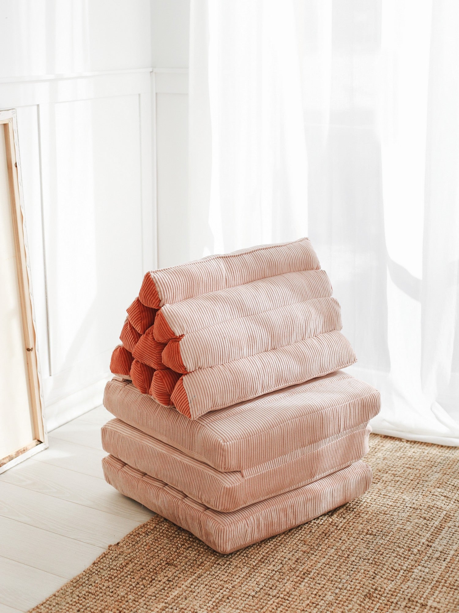 Almofada de Veludo – 55 cm x 60 cm x 55 cm – Rosa