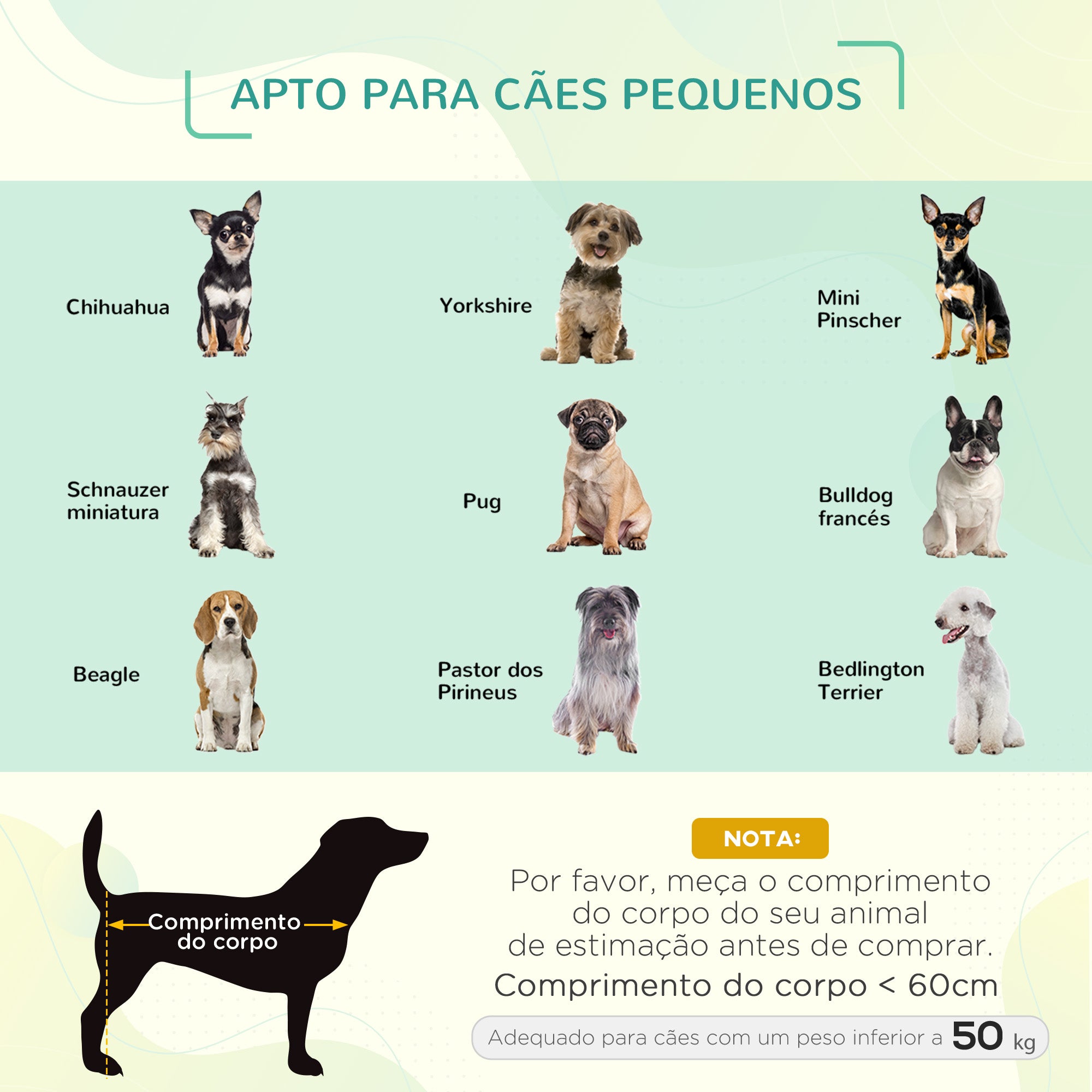 Cama Elevada para Animais de Estimação 76.2x61x18cm Preto