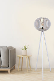 Candeeiro de Pé – 145 cm – Branco – MDF