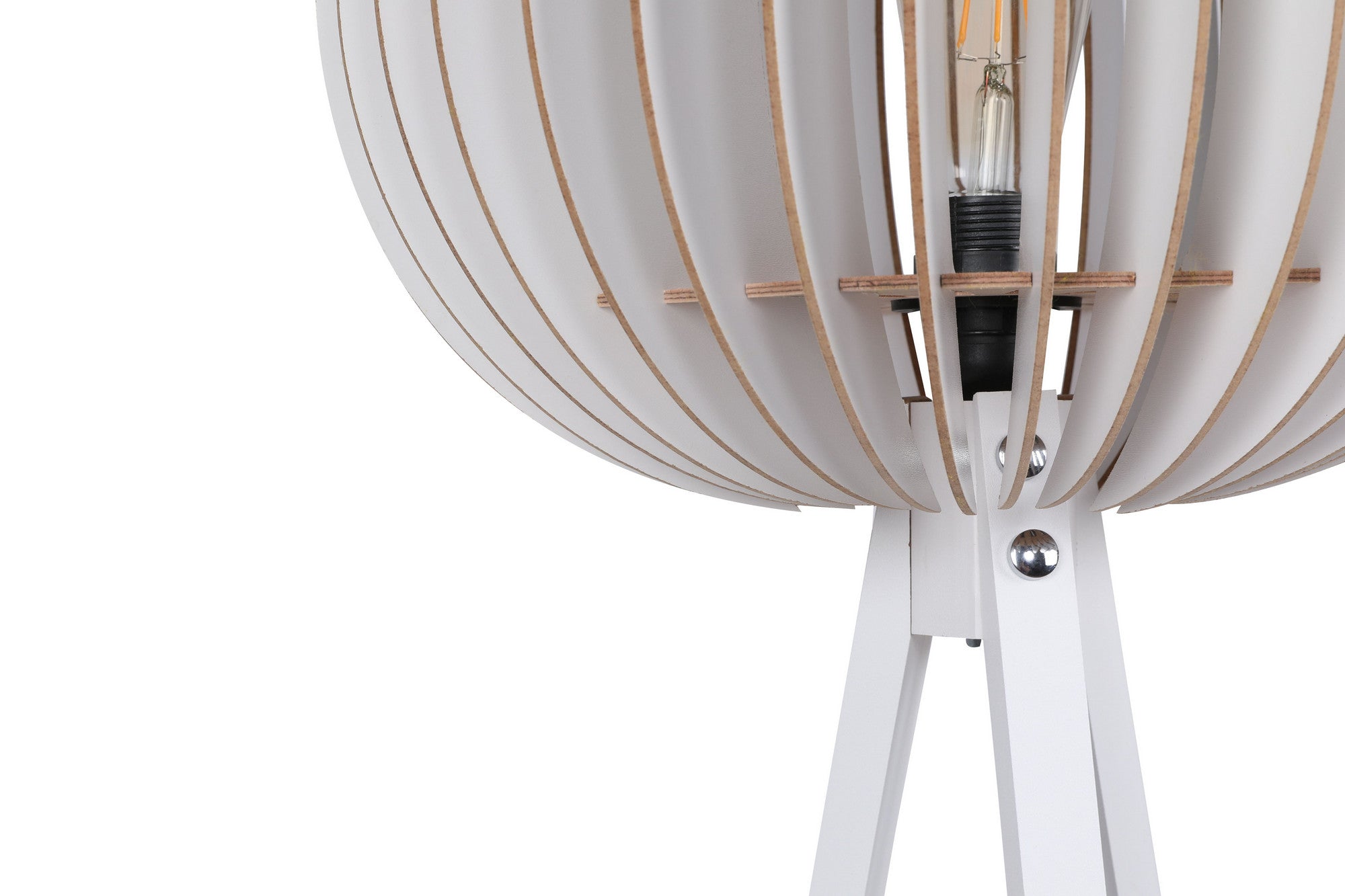 Candeeiro de Pé – 145 cm – Branco – MDF