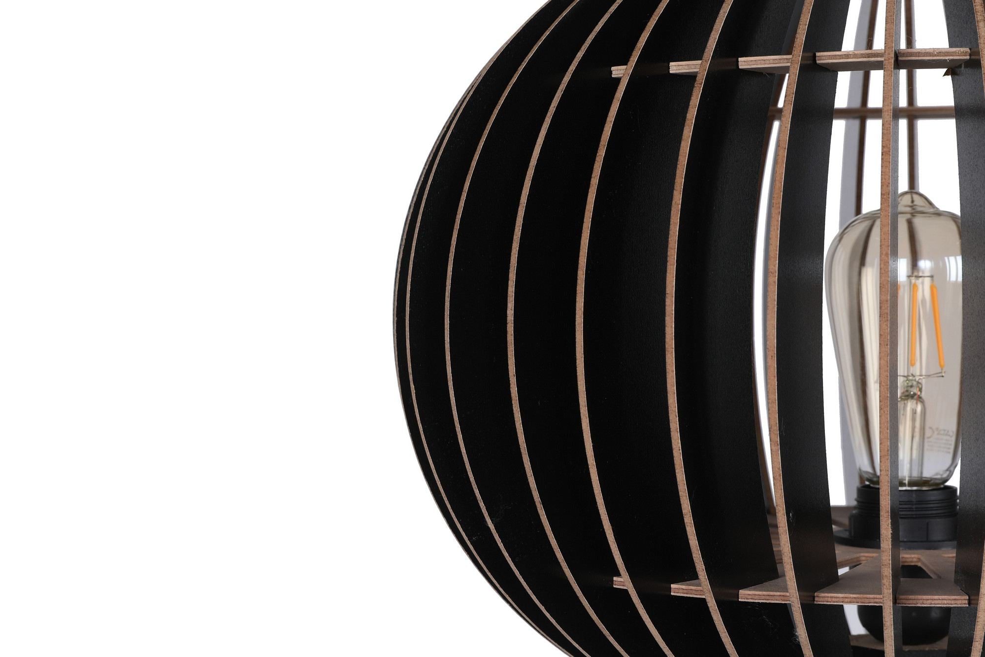 Candeeiro de Pé – 145cm – Preto – MDF