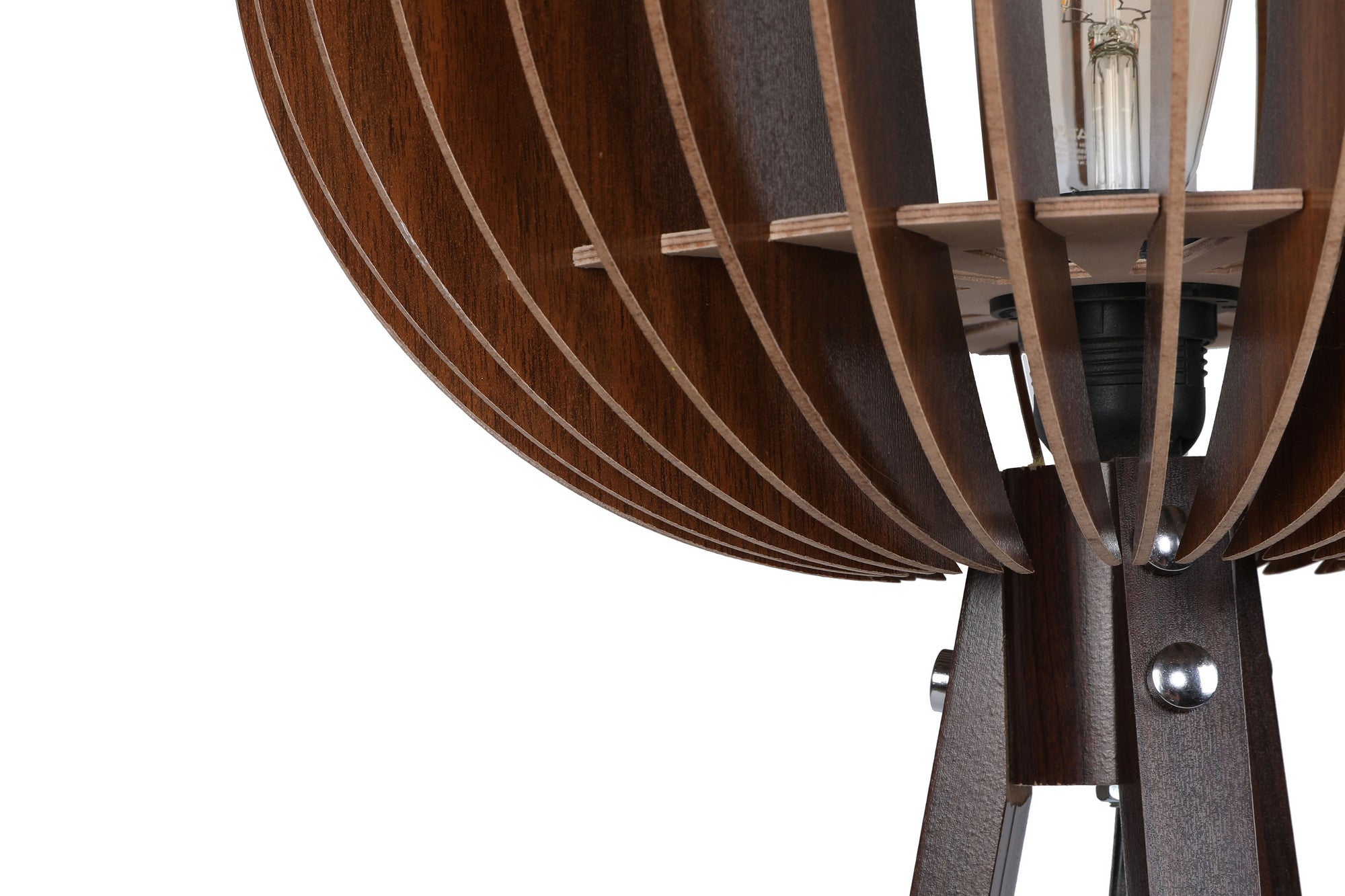 Candeeiro de Pé – 145cm – Noz – MDF