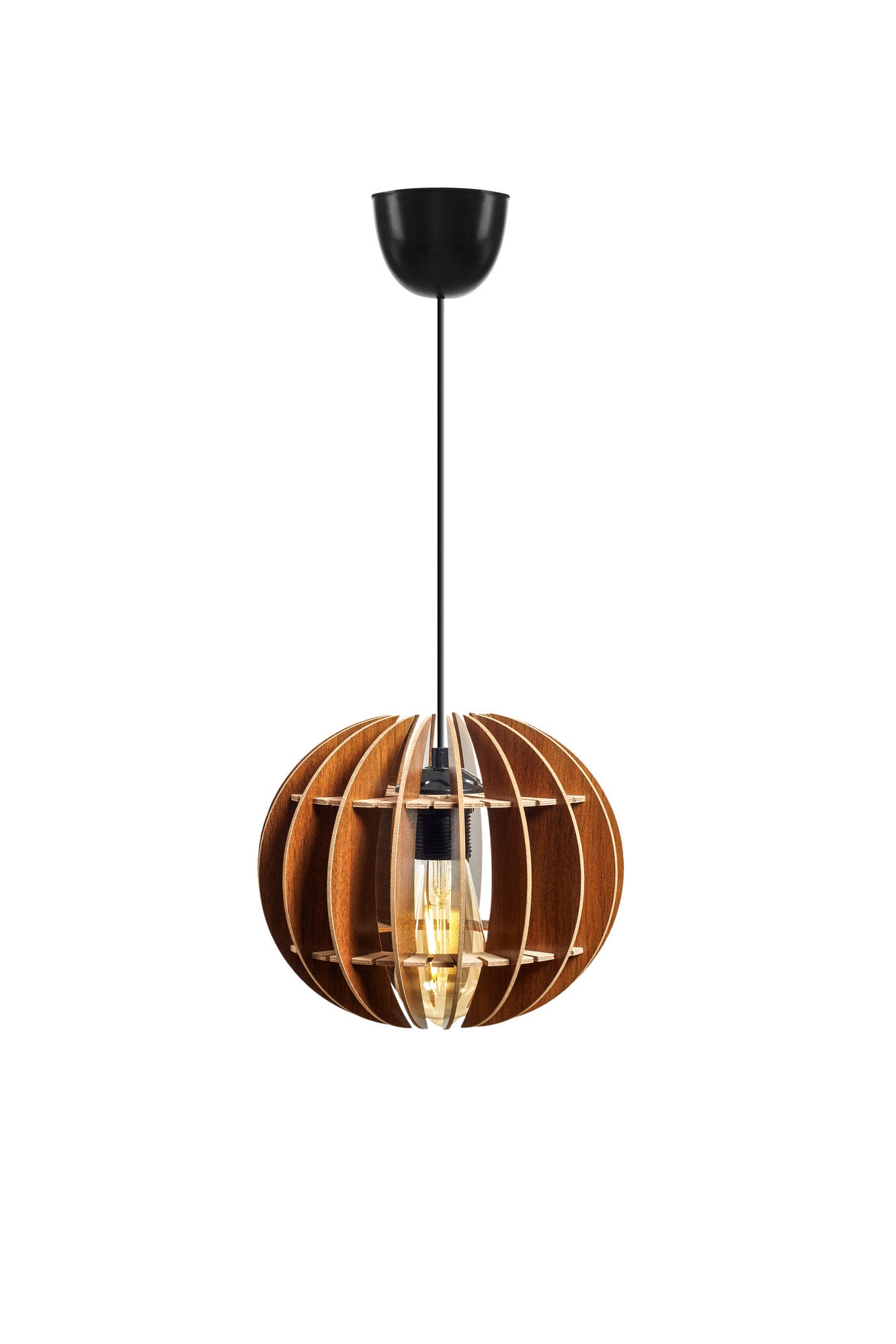 Candeeiro de Teto – 60 cm – Noz – MDF