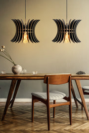 Candeeiro de Teto – 55 cm – Preto – MDF