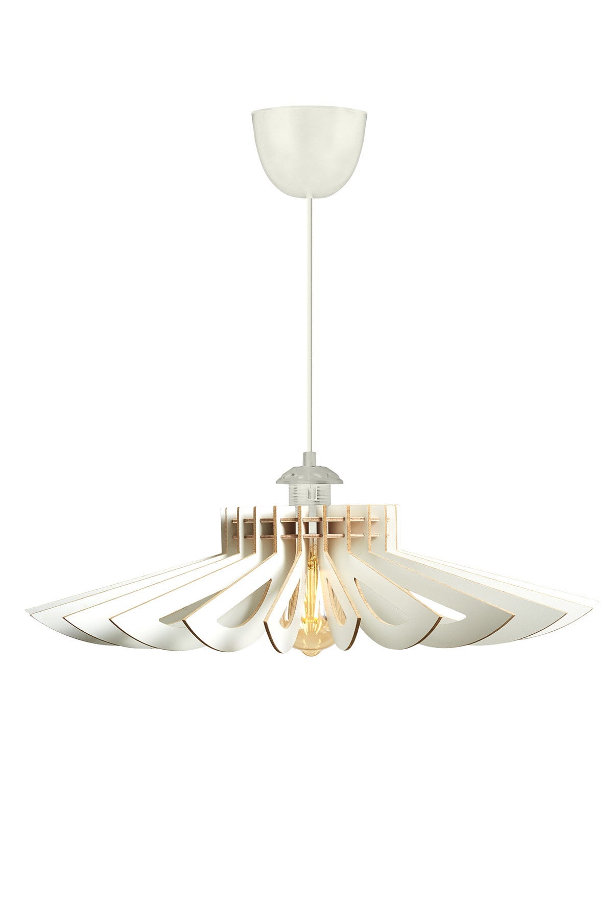 Candeeiro de Teto – 45 cm – Branco – MDF