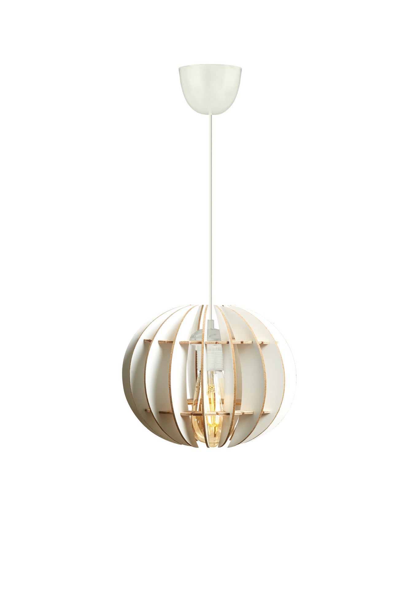 Candeeiro de Teto – 60 cm – Branco – MDF