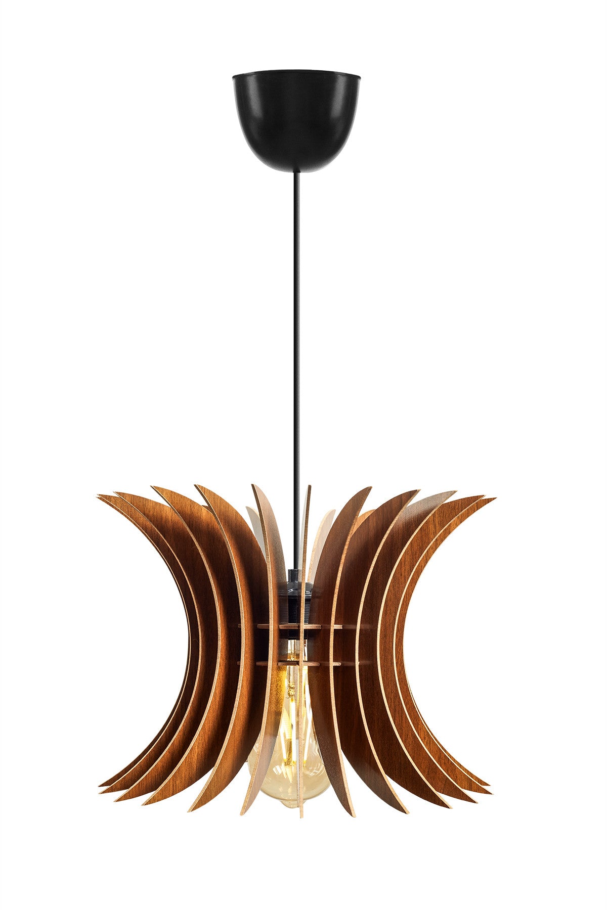 Candeeiro de Teto – 60 cm – Nogueira – MDF