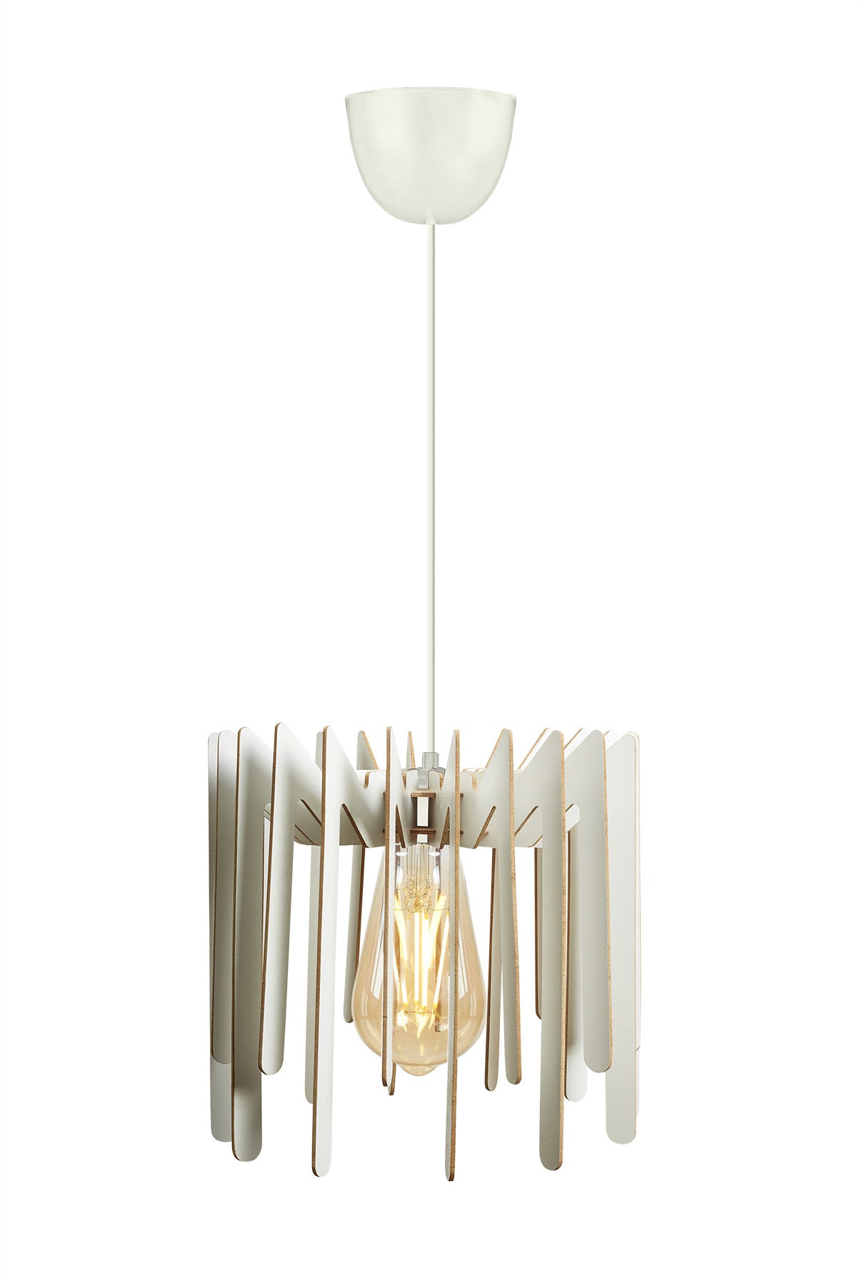 Candeeiro de Teto – 55 cm – Branco – MDF