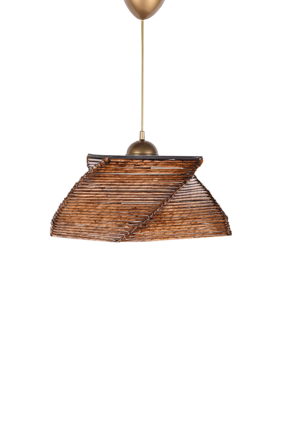 Candeeiro de Teto – 65 cm – Cor de antiquação – Madeira