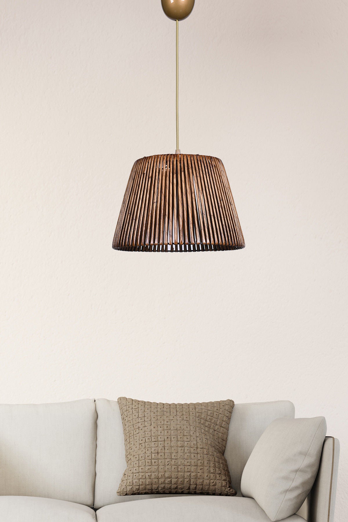 Candeeiro de Teto – 70 cm – Antiguidade – Madeira