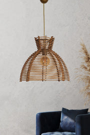 Candeeiro de Teto – 86 cm – Cor de antiguidade – Madeira