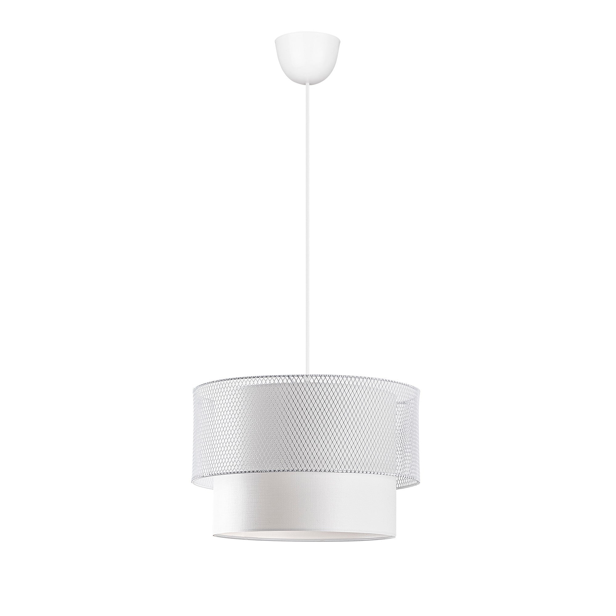Candeeiro de Teto – 30 cm – Branco – Metal