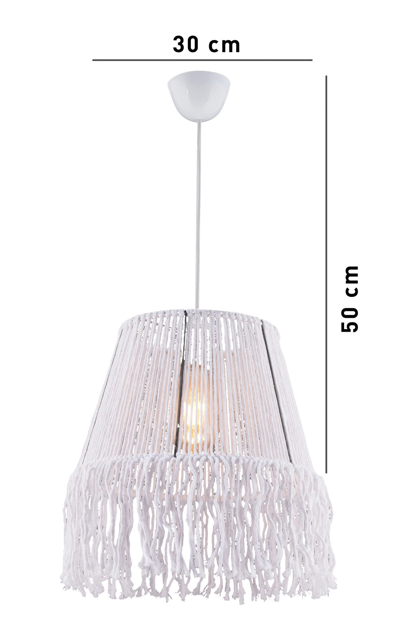 Candeeiro de Teto – 30 x 20 cm – Branco – Metálico