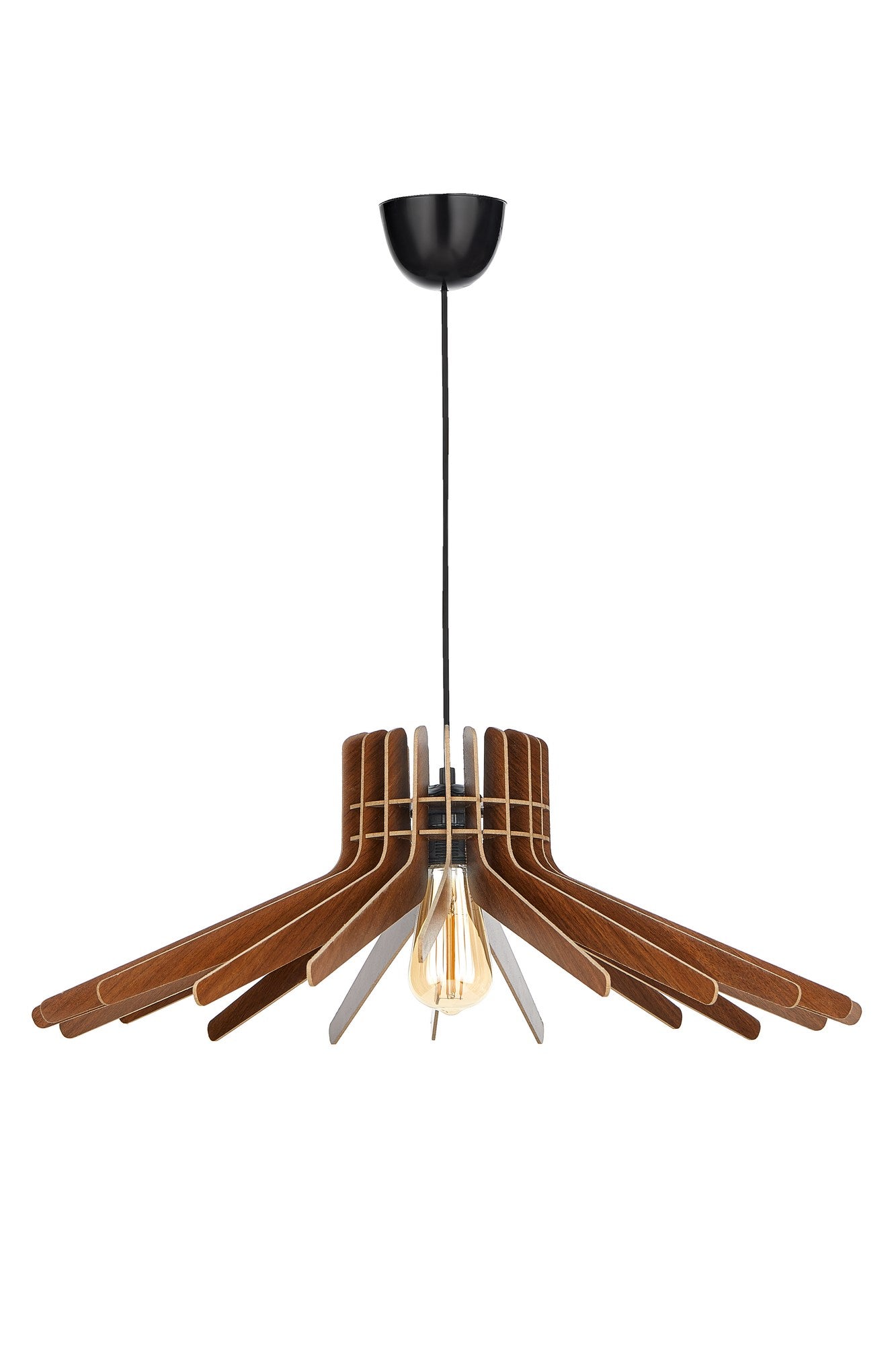 Candeeiro de Teto – 65 cm – Nogueira – MDF