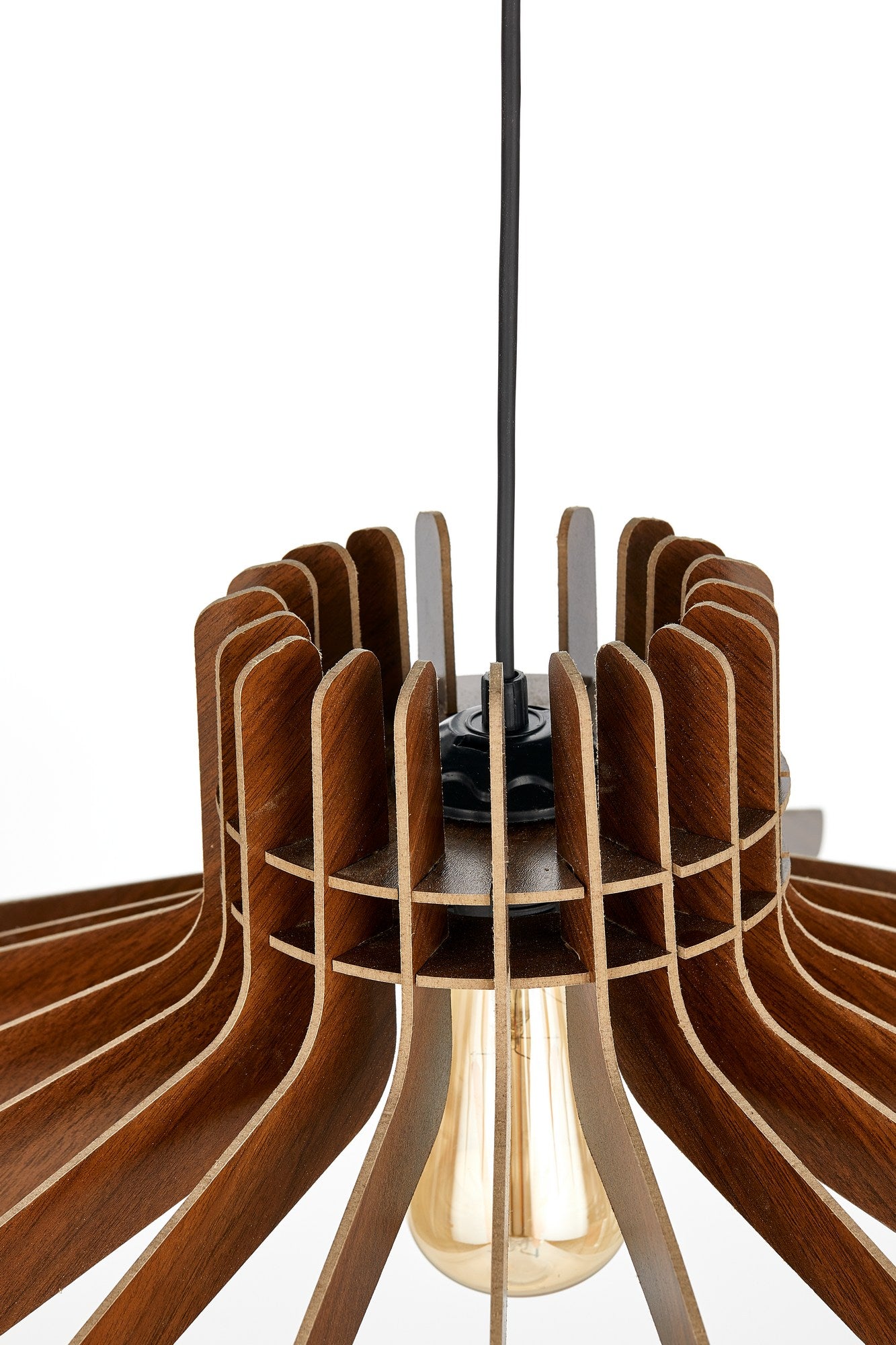 Candeeiro de Teto – 65 cm – Nogueira – MDF