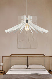 Candeeiro de Teto – 65 cm – Branco – MDF