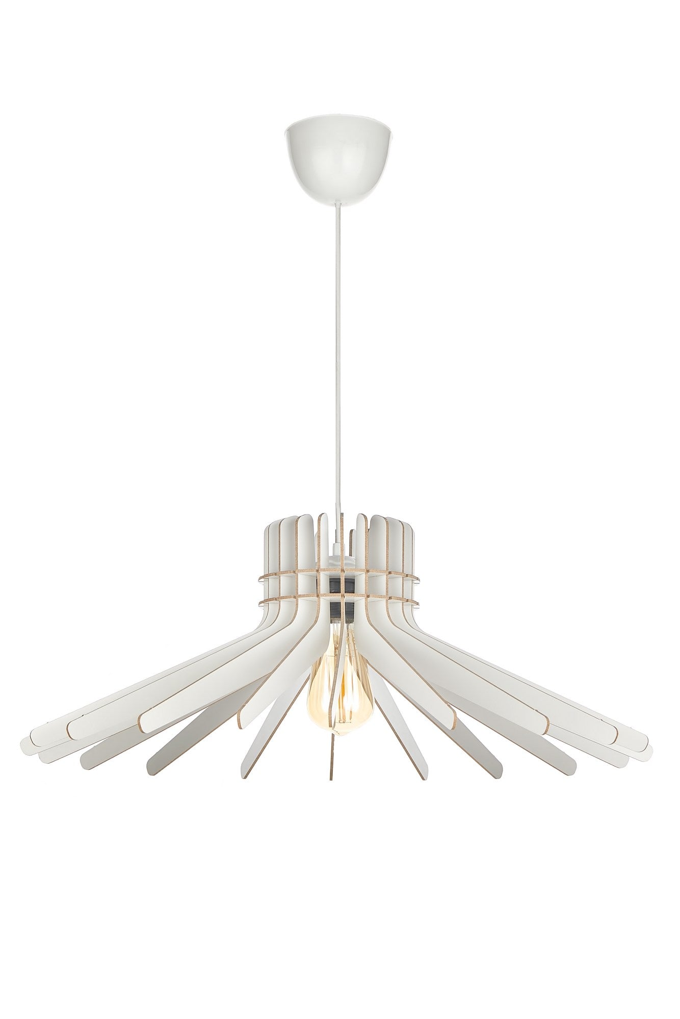 Candeeiro de Teto – 65 cm – Branco – MDF