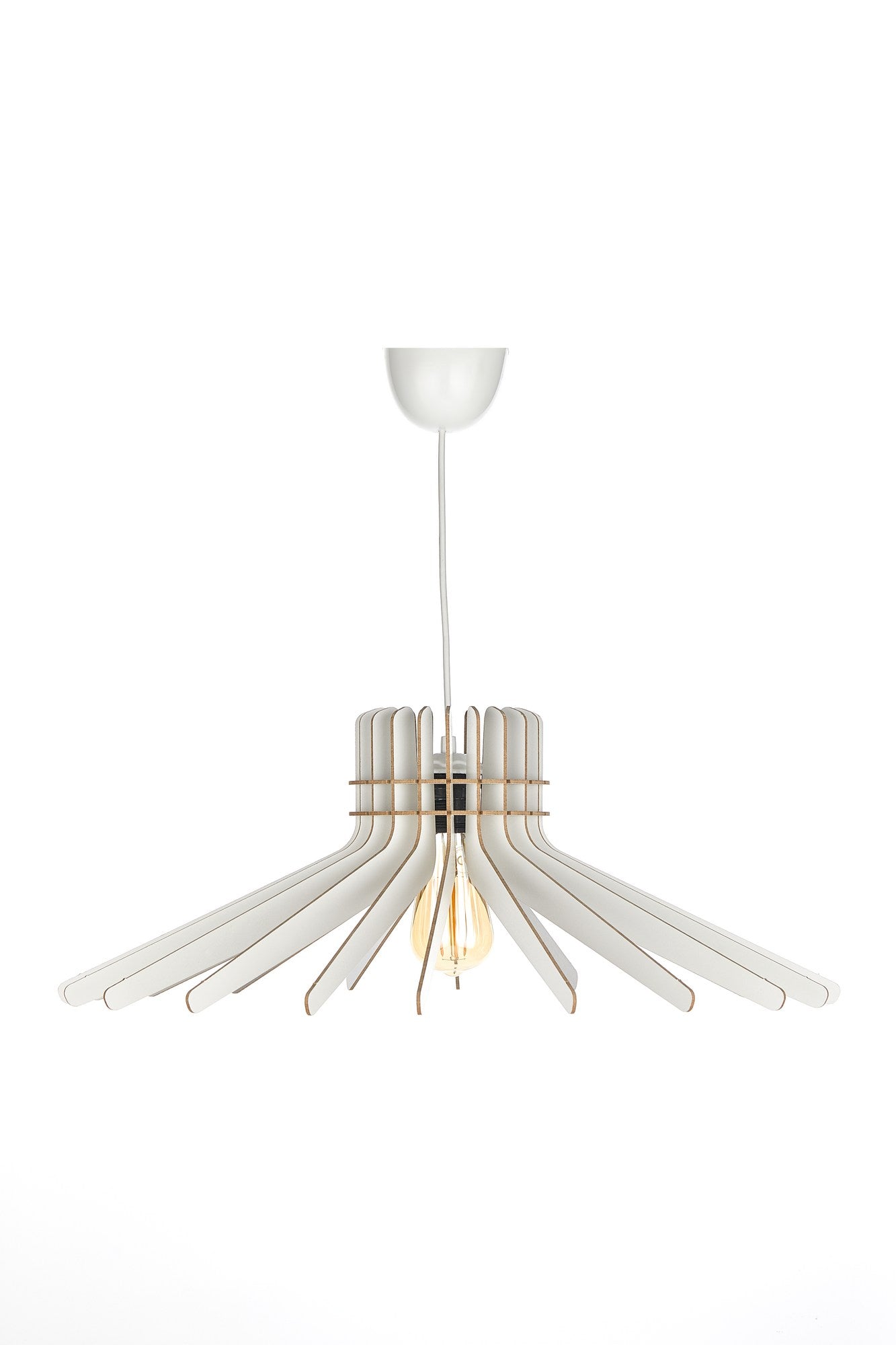 Candeeiro de Teto – 65 cm – Branco – MDF