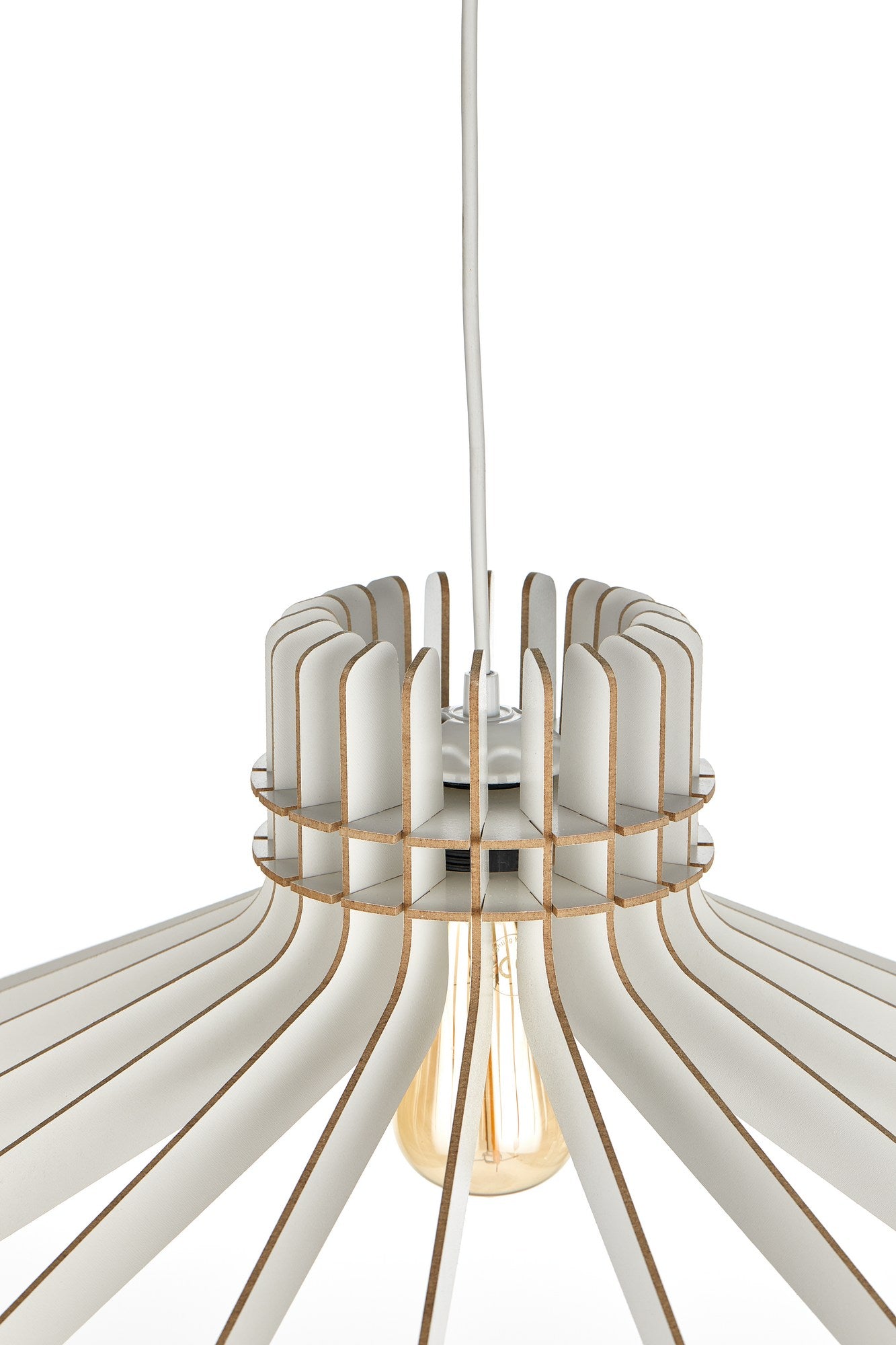 Candeeiro de Teto – 65 cm – Branco – MDF