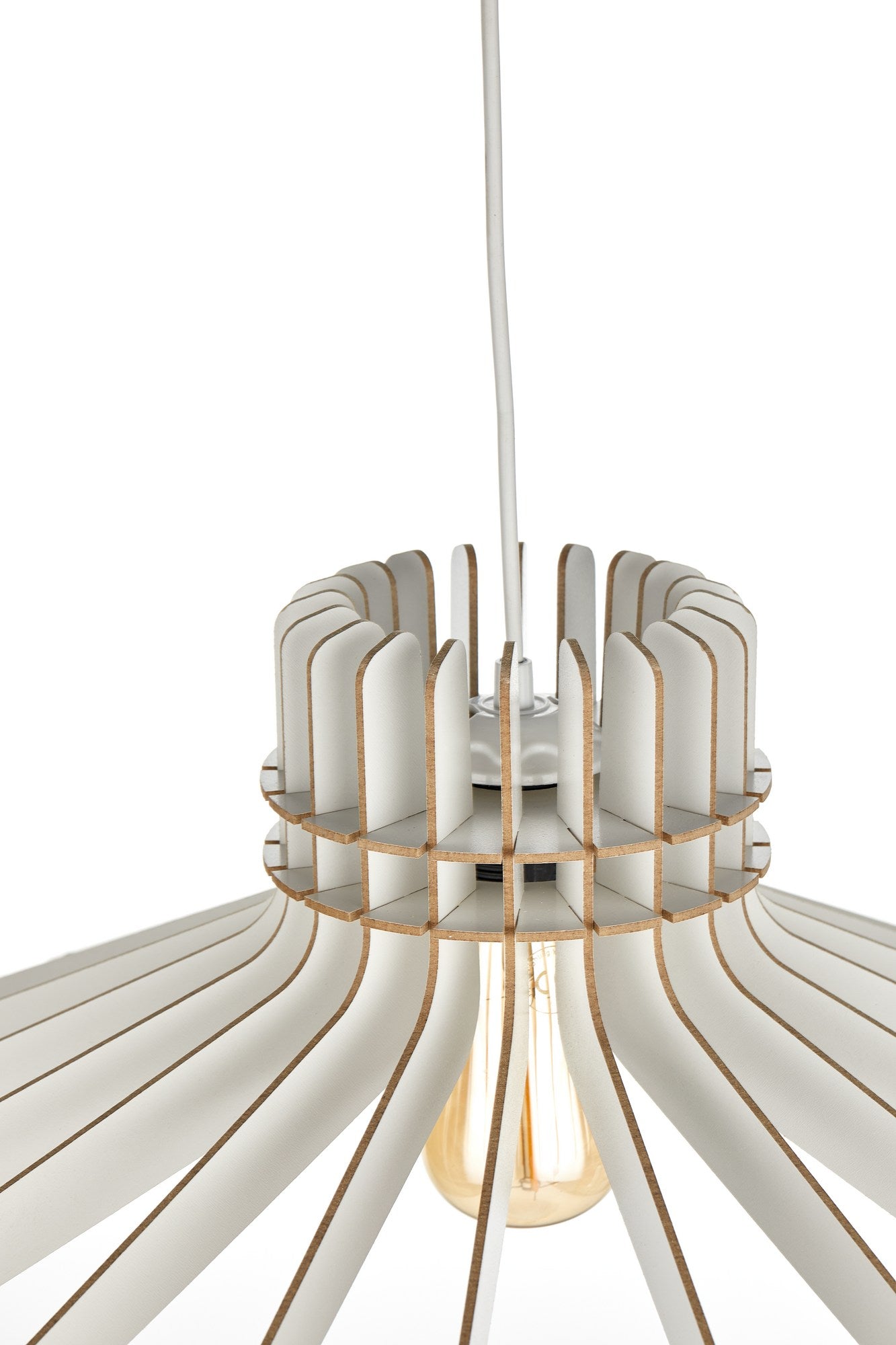Candeeiro de Teto – 65 cm – Branco – MDF