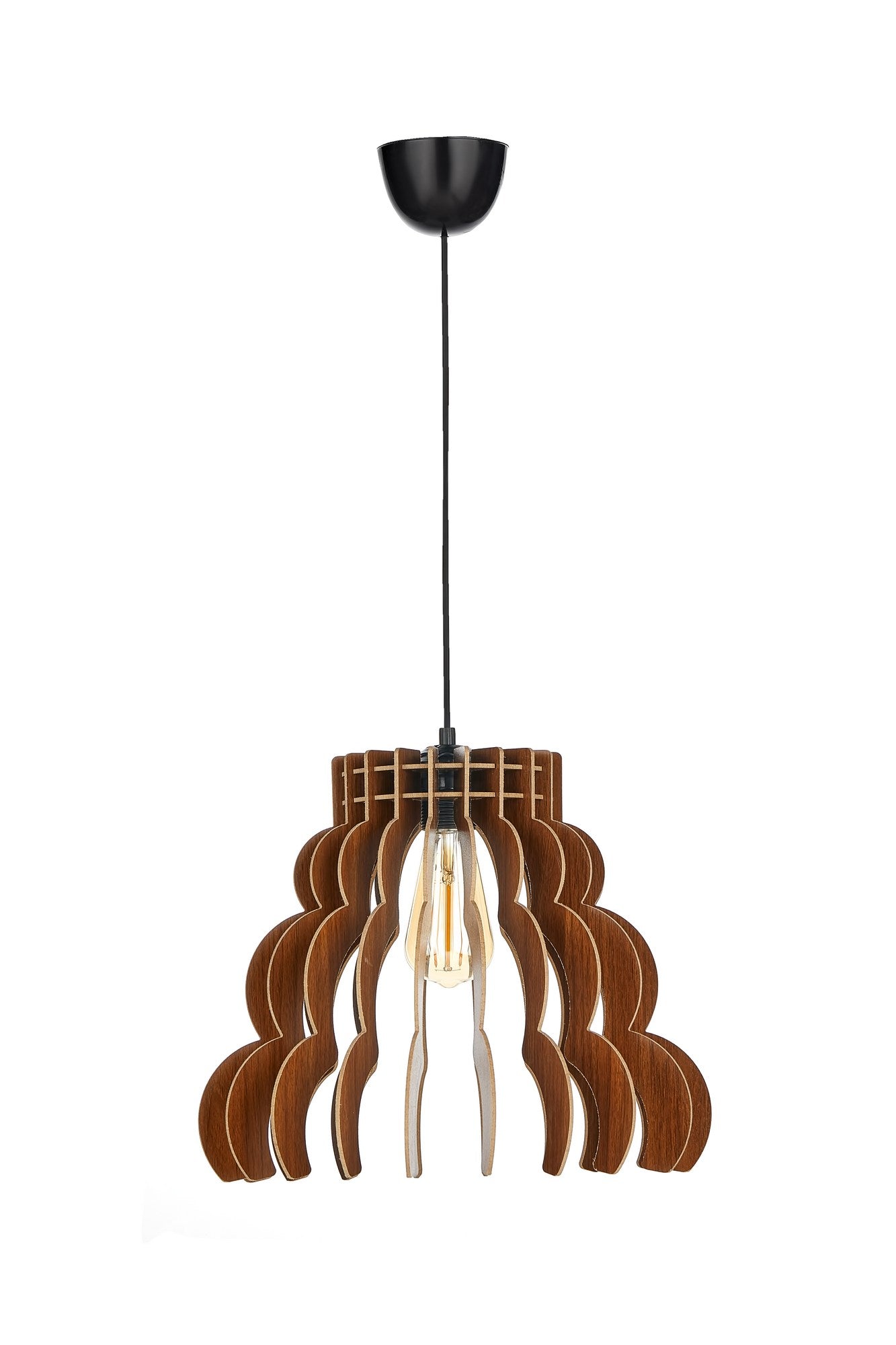Candeeiro de Teto – 31 cm altura do capô – 37 cm diâmetro – MDF