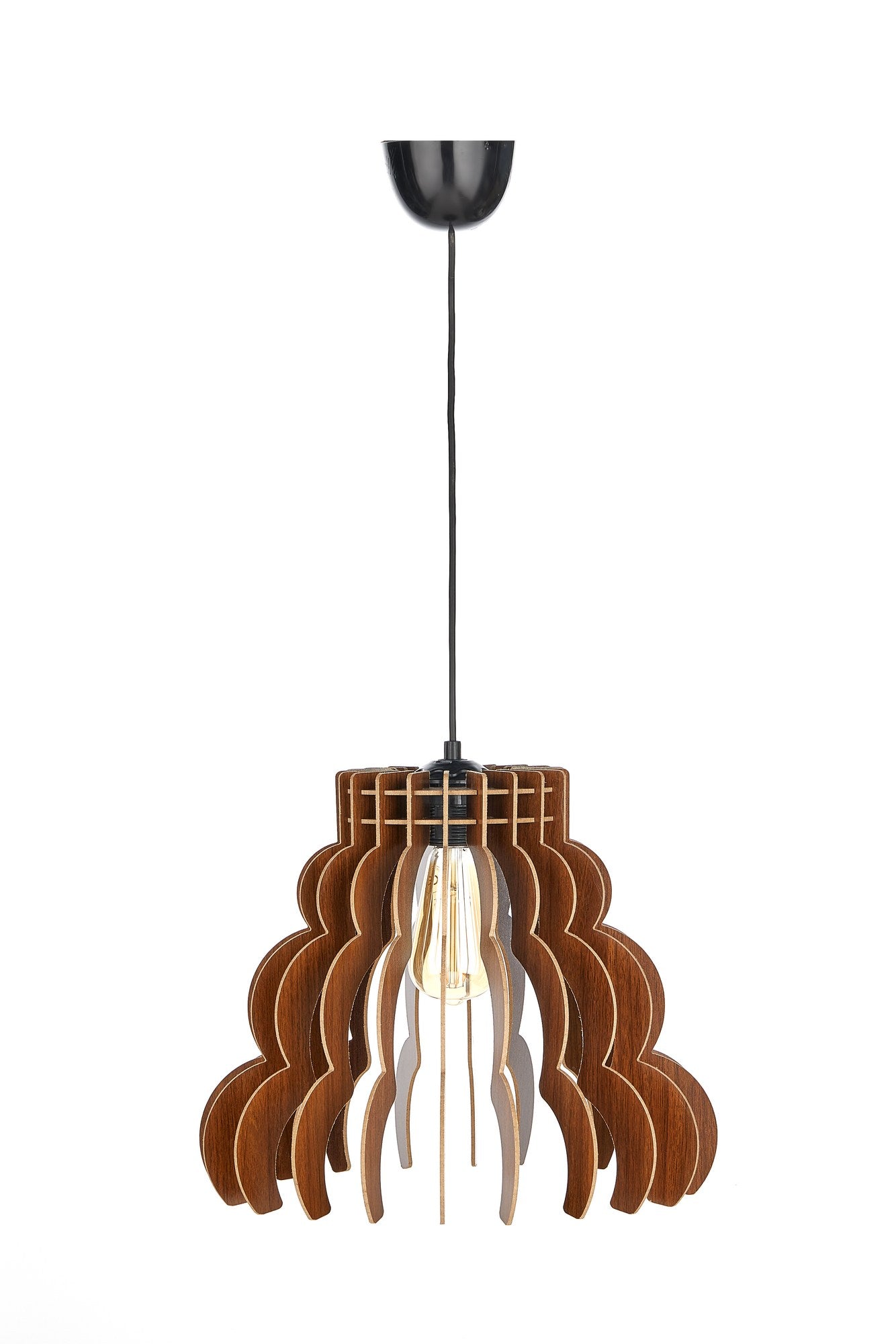 Candeeiro de Teto – 31 cm altura do capô – 37 cm diâmetro – MDF