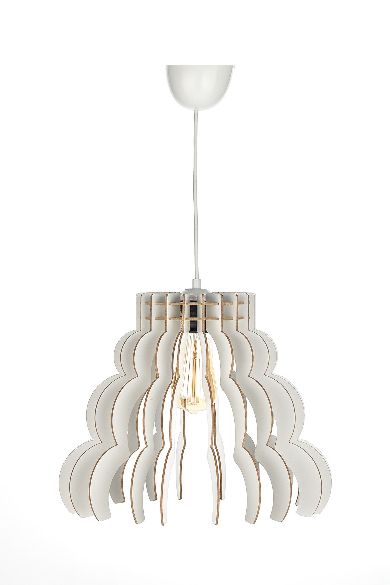 Candeeiro de Teto – 31 cm – Branco – MDF