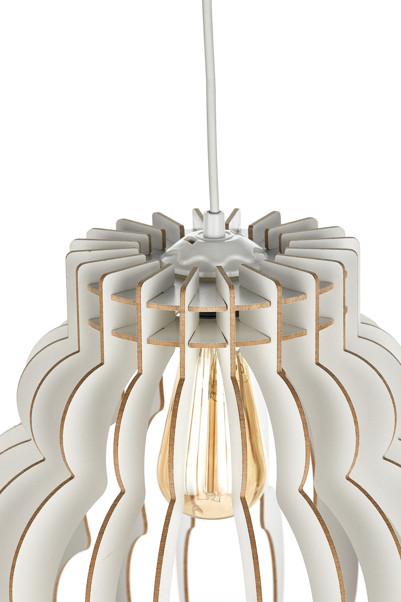 Candeeiro de Teto – 31 cm – Branco – MDF