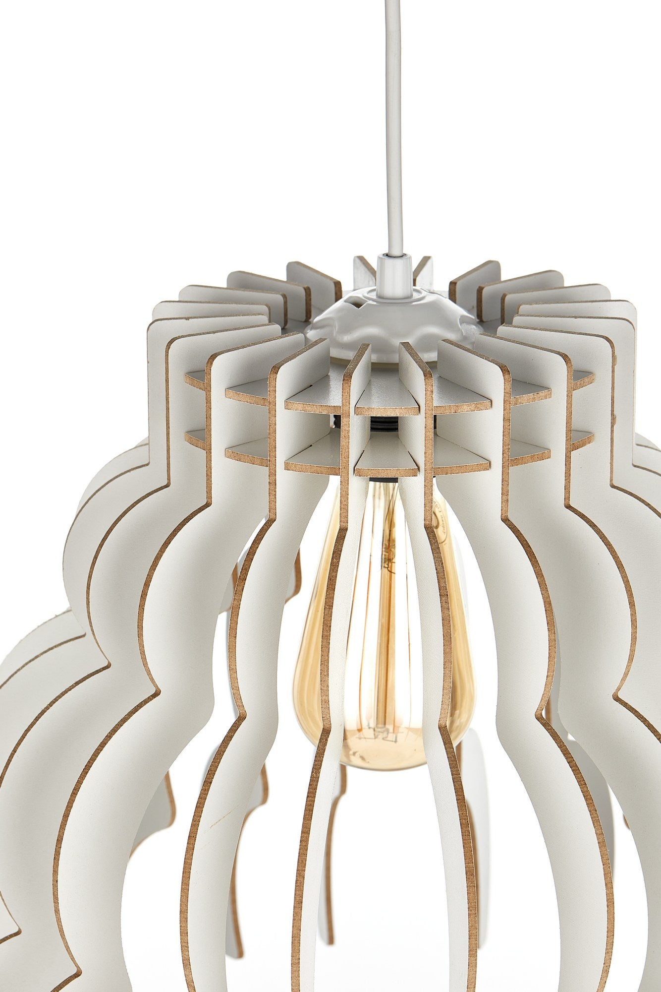 Candeeiro de Teto – 31 cm – Branco – MDF