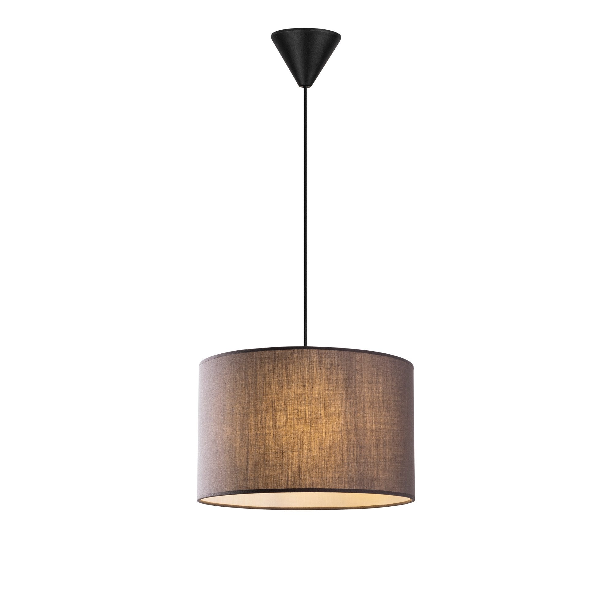 Candeeiro de Teto – 65 cm – Antracite – Metal e Algodão