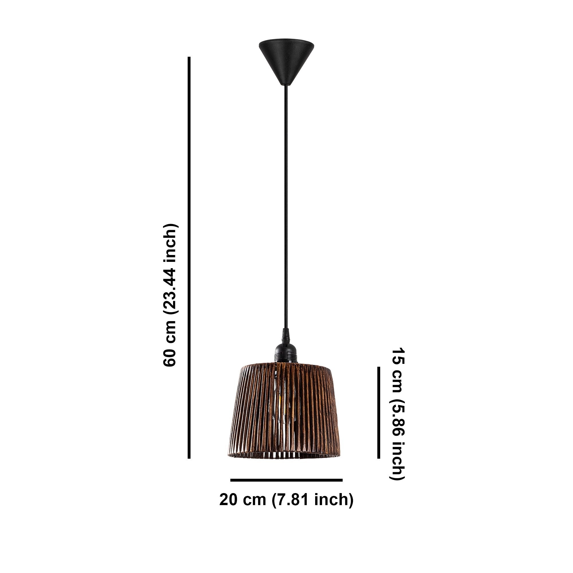 Candeeiro de Teto – 60 cm – Cor de Antiguidade – Metal