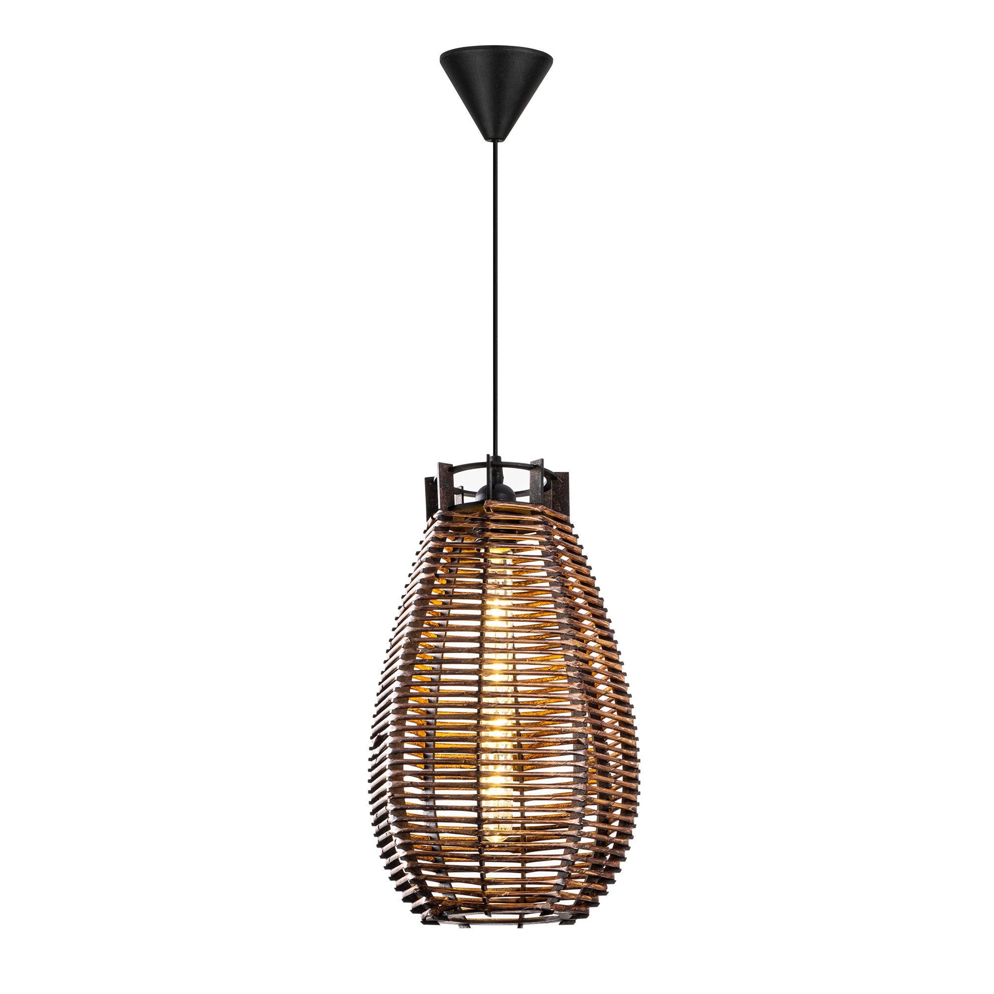 Candeeiro de Teto – 80 cm – Cor de Antiguidade – Madeira