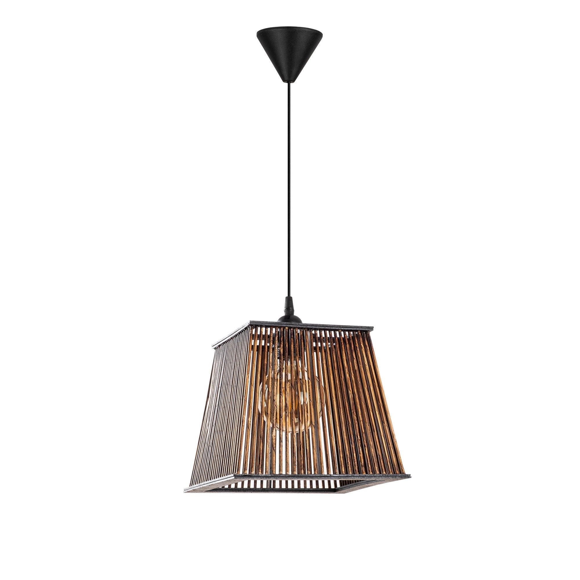 Candeeiro de Teto – 60 cm – Cor de Antiguidade – Madeira