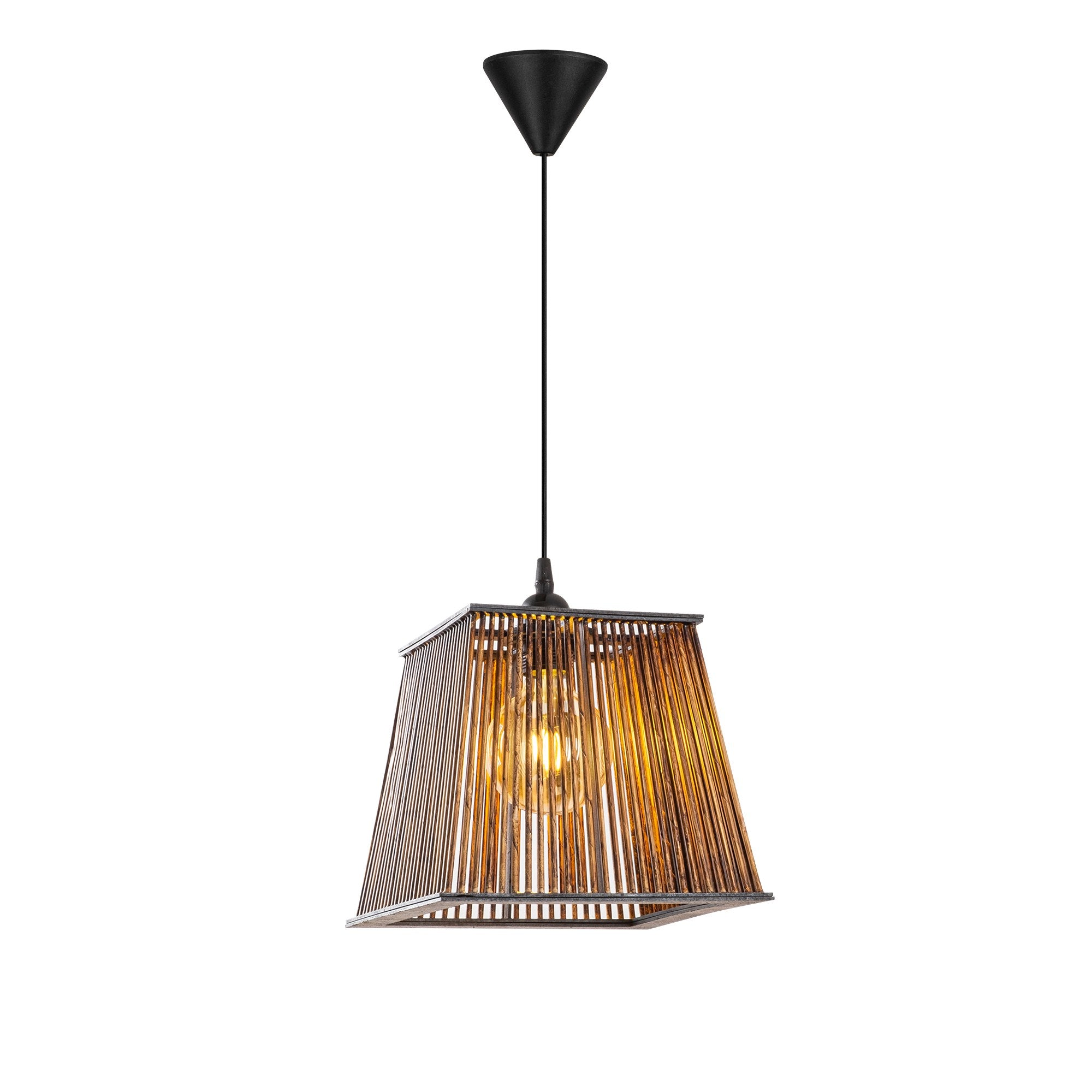 Candeeiro de Teto – 60 cm – Cor de Antiguidade – Madeira