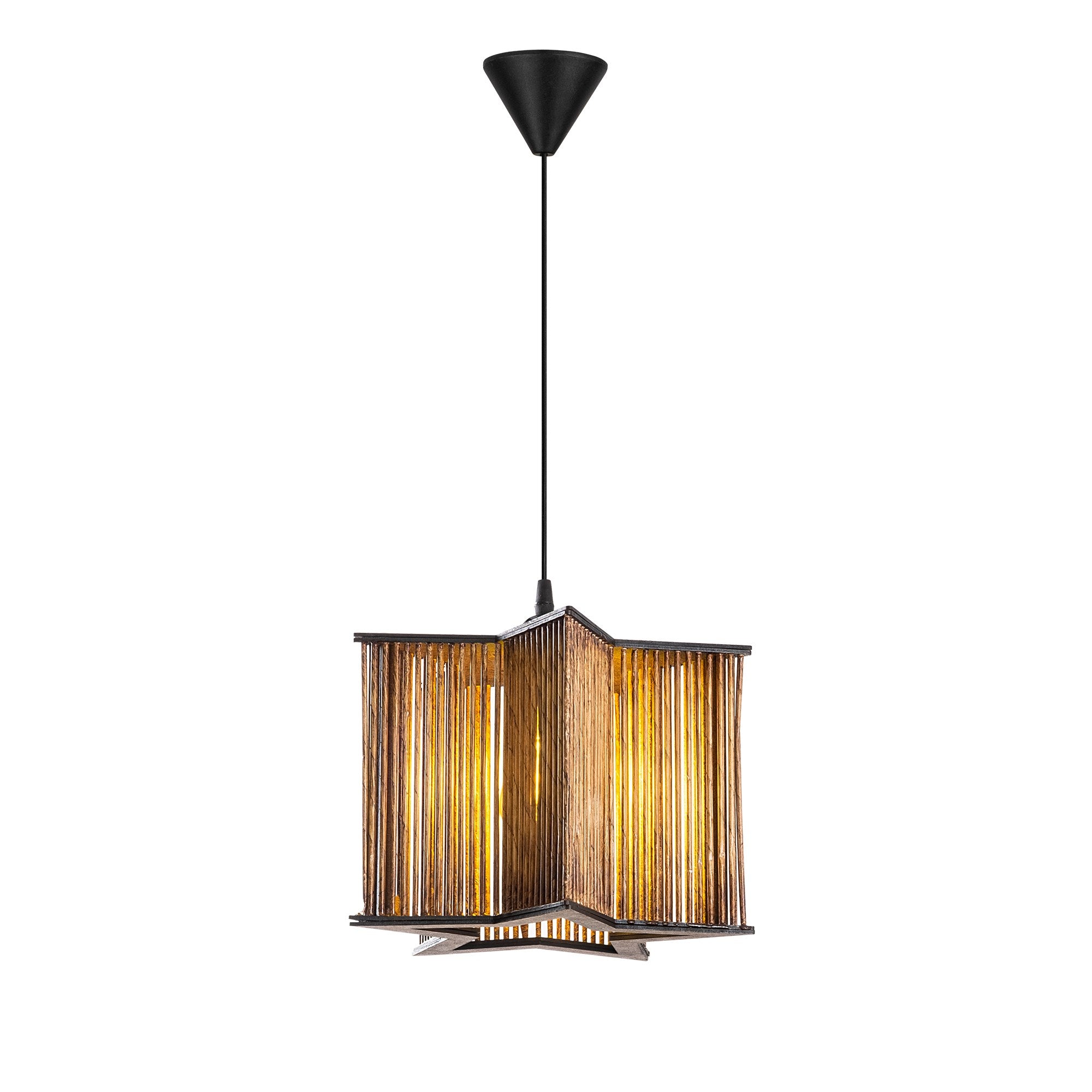 Candeeiro de Teto – 60 cm – Antiguidade – Madeira