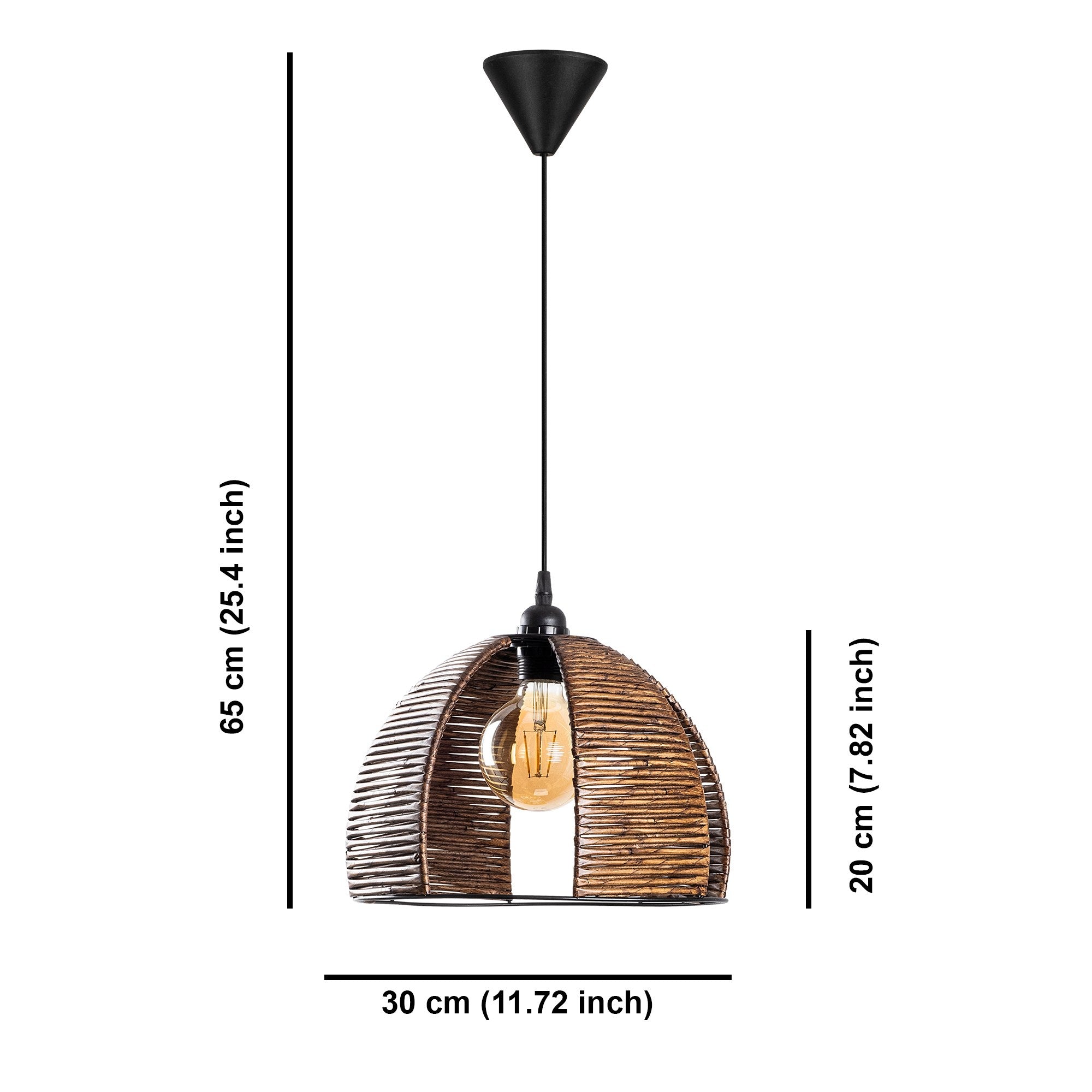 Candeeiro de Teto - 20 cm - 30 cm - Metal