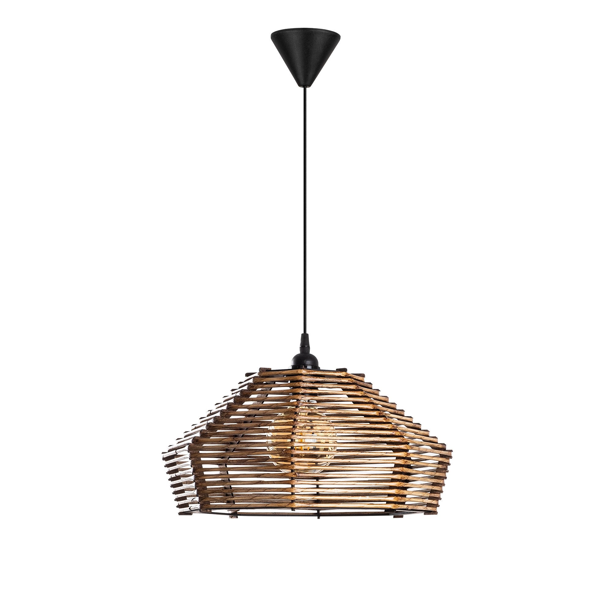 Candeeiro de Teto – 20 cm x 35 cm – Antiguidade – Madeira