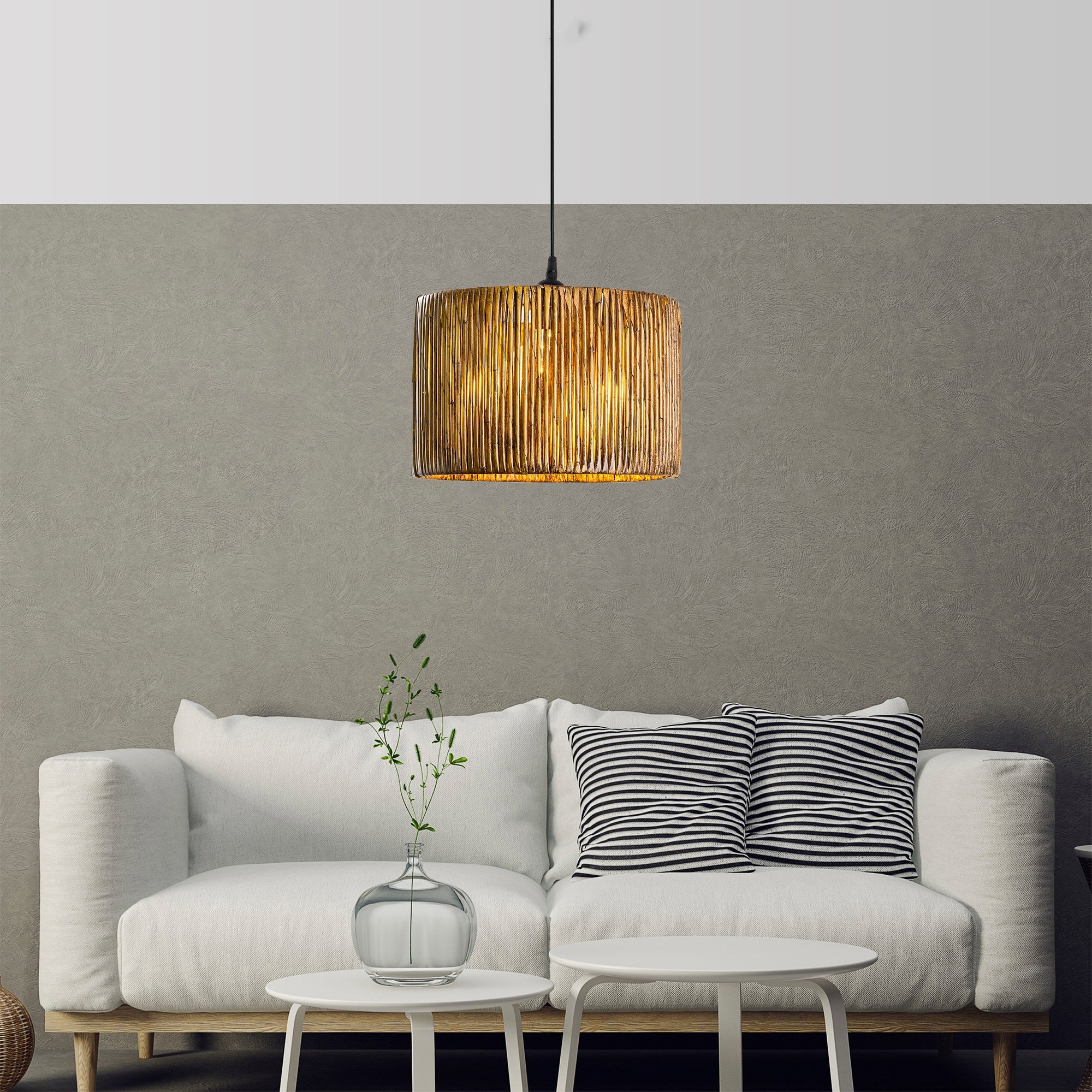 Candeeiro de Teto – 20 cm x 30 cm – Cor antiga – Metal