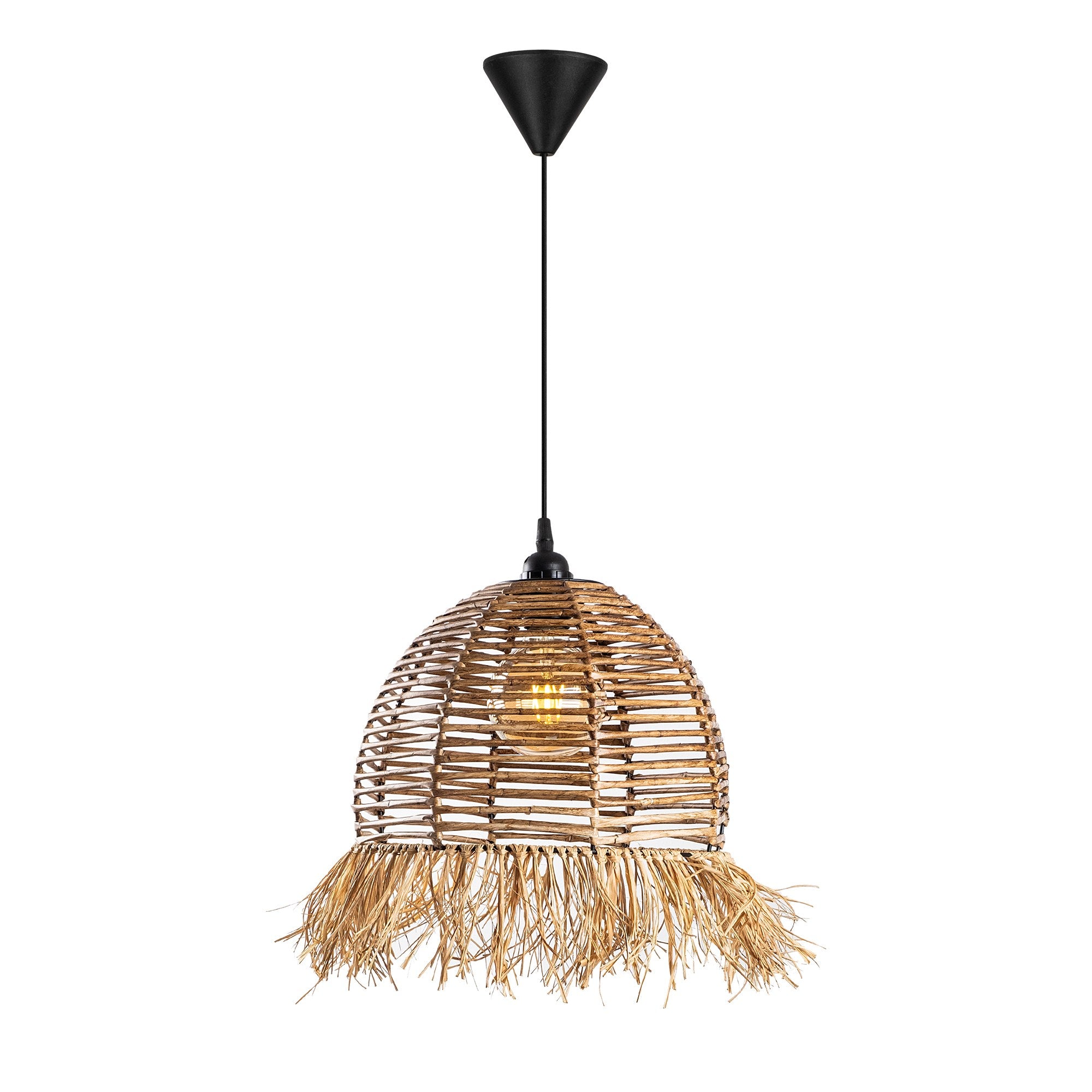 Candeeiro de Teto – 25 cm x 30 cm – Camelo – Metal