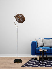 Candeeiro de Pé – 165 cm – Cor de Antiguidade – Madeira