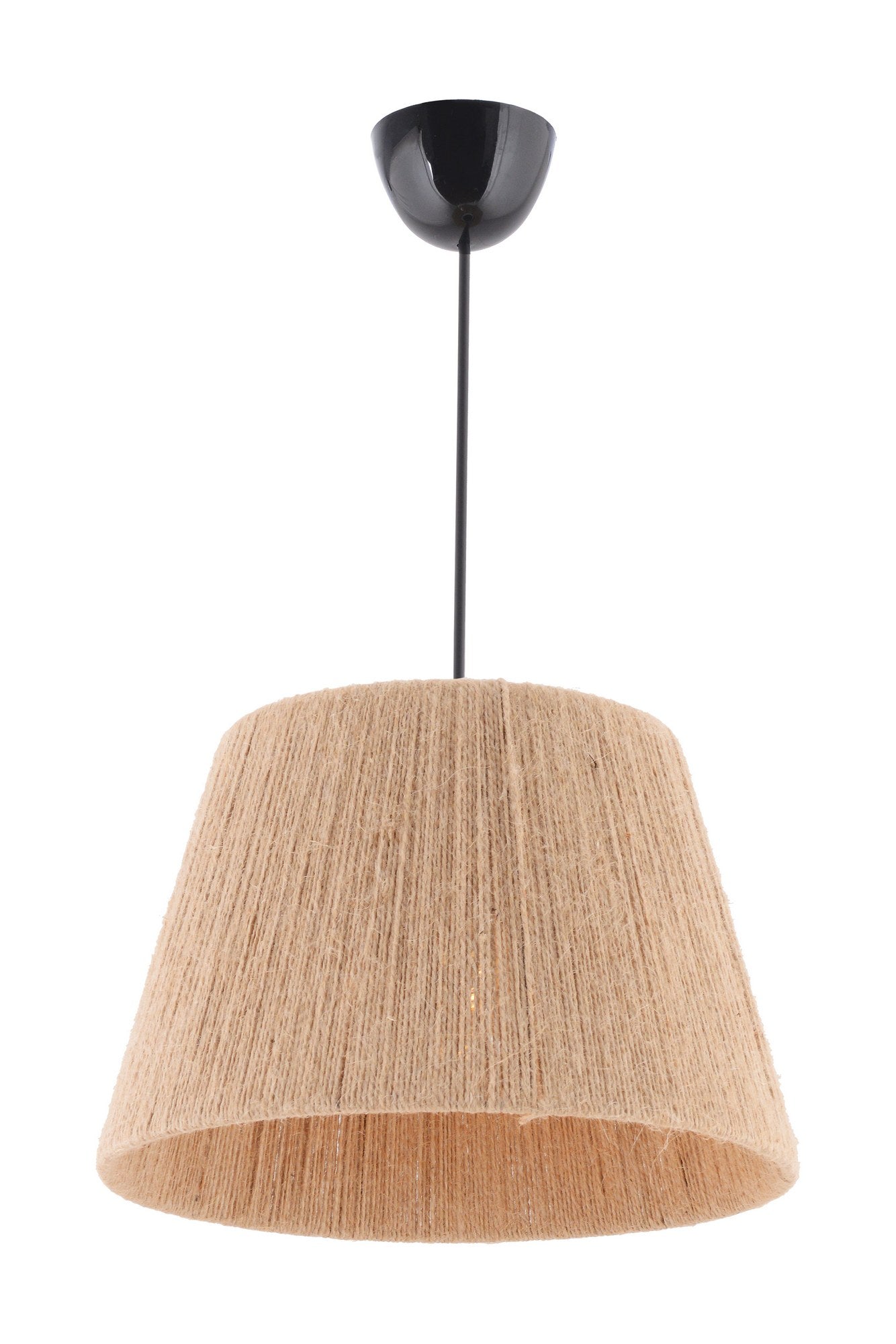 Candeeiro de Teto – 65 cm – Creme – Metal e Juta