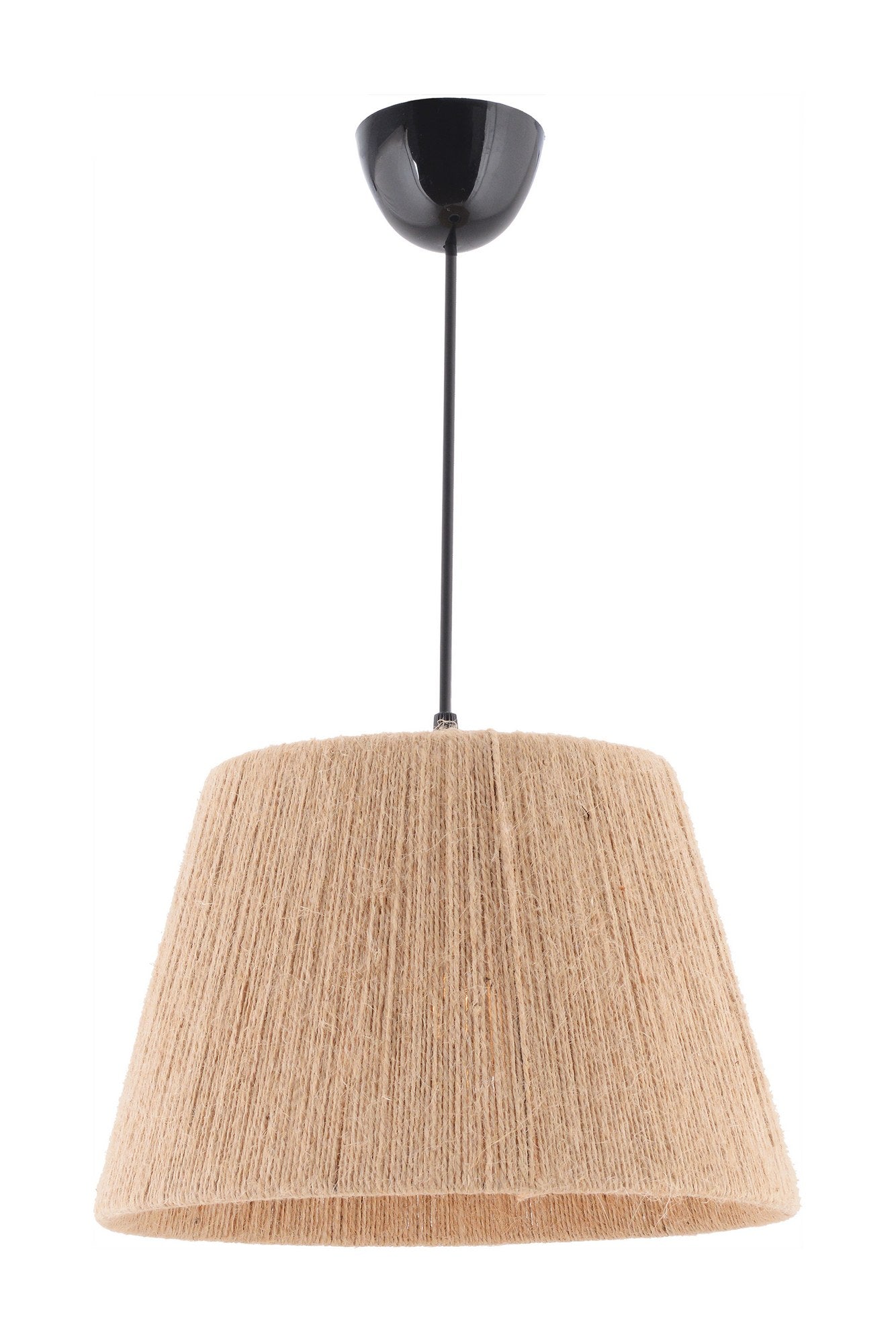 Candeeiro de Teto – 65 cm – Creme – Metal e Juta