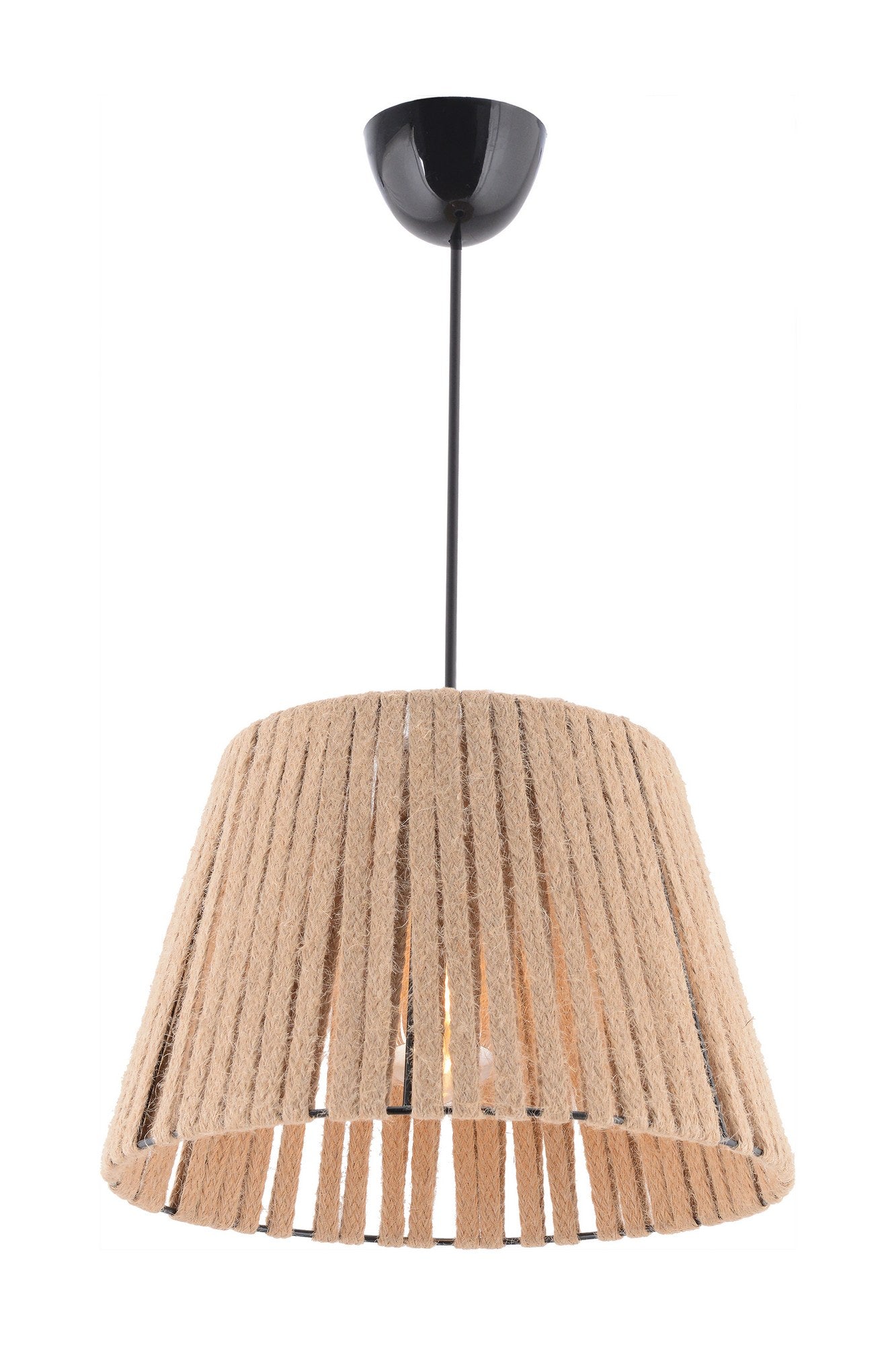 Candeeiro de Teto – 65 cm – Creme – Metal e Juta